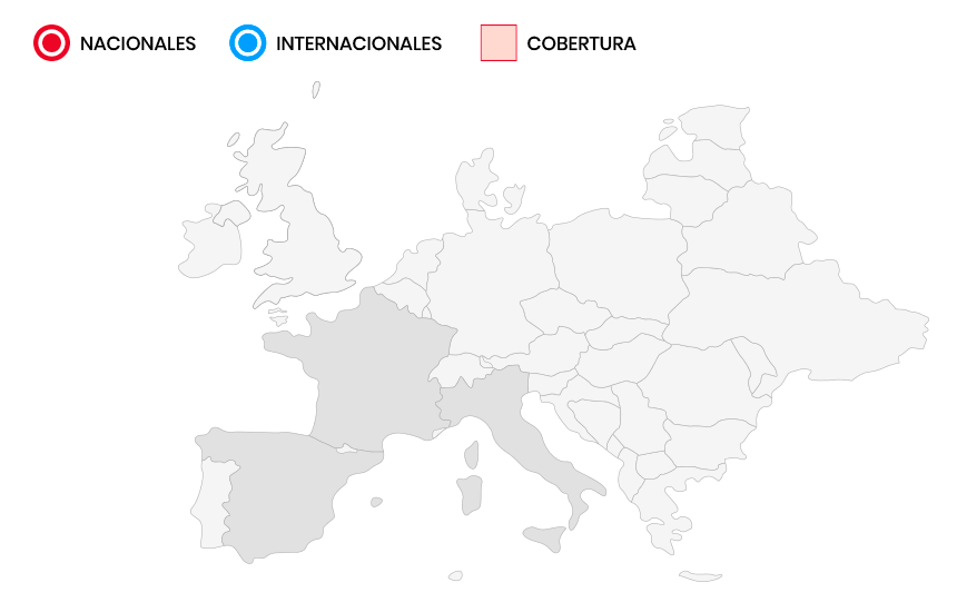 Cobertura europea - Adlogistics - Garciden